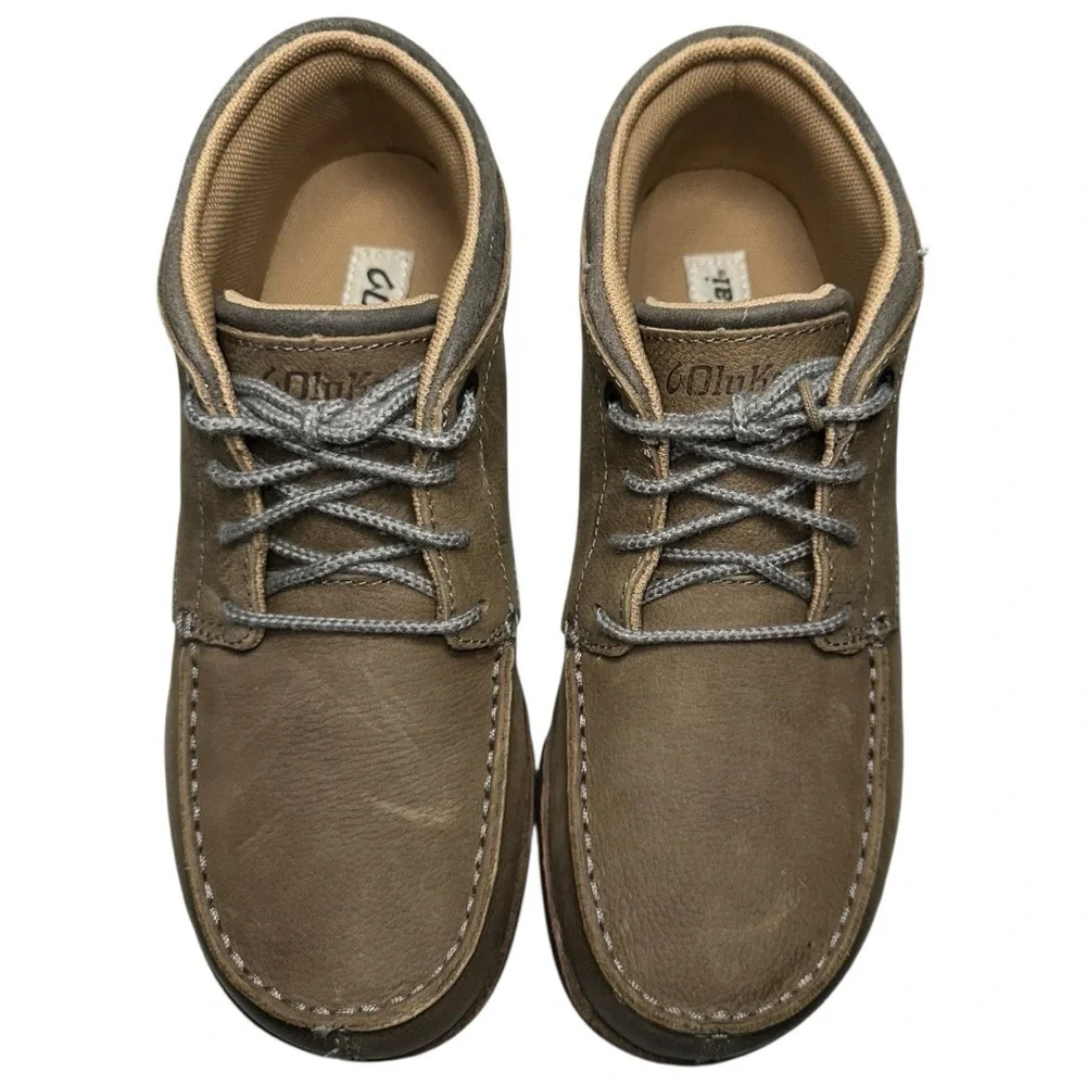 Olukai NWT Men’s Size 7 Storm Gray Dark Wood Hamakua Chukka Boots